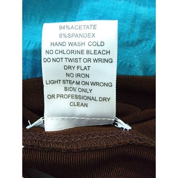 Vikki Vi 3X Brown Jacket Slinky Hook Closure Embroidered LS Vintage Shoulder Pad - Picture 6 of 6